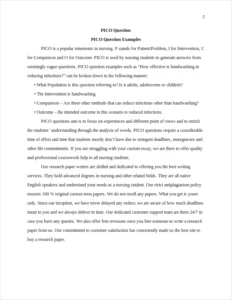 PICO Question Examples – page 2