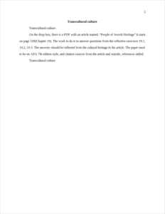 Transcultural culture – page 2