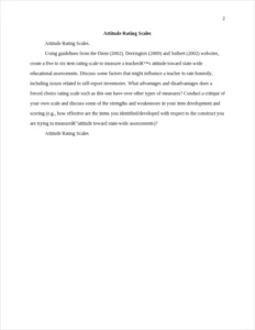 Attitude Rating Scales – page 2