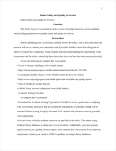 Patient Safety and Quality – page 2