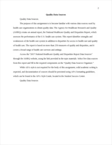 Quality Data Sources – page 2