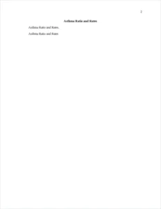 Asthma Ratio and Rates – page 2